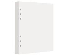Akfldms Double-Sided Reusable Insert Refill- 80 Sheets Blank Release Paper Page for 6-Ring A5 Sticker Binder Organizers