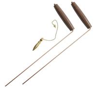 Akfldms Dowsing Tools with Walnut Handle Copper Dowsing Rods and Pendulum Set for Water for Finding Gold Detection Mineral Seeking