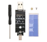 Akfldms Dual Protocol Type-C Type-A M.2 NVME PCIe NGFF USB3.1 GEN2 10Gbps M2 SSD Case Adapter Card Support for 2230/2242 SSD