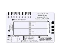 Akfldms ECG 7 Step Ruler, EKG 7 Step Ruler for ECG/EKG Interpretation, ECG Ruler Transparent EKG Calipers Measuring Tool