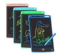 Akfldms Educational Learning Toy for Kids 4 Pack LCD Writing Tablet, 8.5 Inch Colorful Doodling Board Drawing Tablet Birthday Gift