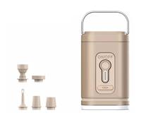 Akfldms Electric Air Pump with Lights Mini Wireless Air Compressor USB Charging Inflator/Deflator Pumps for Outdoor Camping B