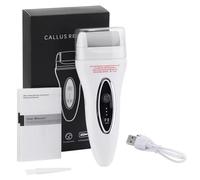 Akfldms Electric Foot Scrubber Rechargeable Foot Hard Dry Dead Cuticle Skin Remover Pedicure Care Tools White