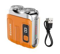 Akfldms Electric Smart Shaver Home Portable Shaver Digital Display Mini Rechargeable Shaver Powerful Shaver Men's Gift