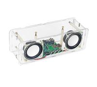 Akfldms Electronic Products Assembly Welding Practice Parts 2-Channel Bluetooth Speaker DIY Kit Stereo Amplifier Board with Shell