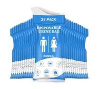 Akfldms Emergency Portable Urinal Bag 800ML, Disposable Urine Bag,24 PCS Pee Bags for Women/Men for Travel and Vomit Bags
