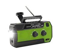 Akfldms Emergency Weather Radio FM/AM/NOAA Portable Hand Crank Radio,Flashlight,Solar Powered 4000mAh for Outdoor Camping American