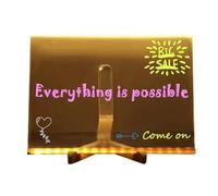 Akfldms Erasable Note Board DIY Drawing Board Hand-Written Board Information Marking Board Ornaments Set