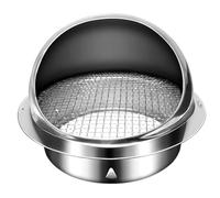 Akfldms External Extractor Dryer Vent Pipes Brushed Bull Air Vent Grille Kitchen Fans& Vents