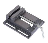 Akfldms Fixed Bench Clamp 4 Inch Cast Iron Flat-Nose Pliers American Style Drilling Jig for Bench Vice