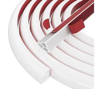 Akfldms Flexible Quarter Round Molding Trim, Peel and Stick Silicone Rubber Edge for Floor,Tub Cabinet