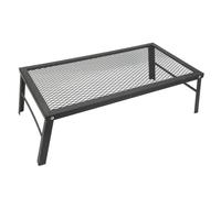 Akfldms Folding Camp Fire Rack Heavy Duty Iron Waterproof Portable Cooking Rack for Outdoor Barbecue- Campfire Grill Included