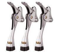 Akfldms Foot Door Stop Automatic Foot Door Door Stop Adjustable Movable Anti-Collision Brake 4 Inches 3Pieces