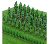 Akfldms For Diorama and Train Railway Compatible Agarte Mixed Model Trees, 50 Pieces,Miniature Landscape Scenery