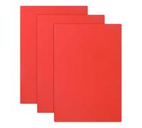 Akfldms for Engraving Machine Compatible 3 Pcs Rubber Stamp Sheets, A4 Size for Cutter, 2.3 mm Thickness Red