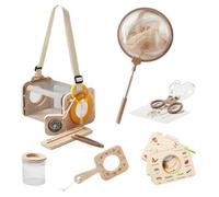 Akfldms For Kids Outdoor Bug Catching Kit,10PCS, Bug Catcher Kit for Kids Explorer Kit Includes Magnifying Glass& Net, for Kids Ages 4-8