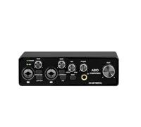 Akfldms For Live Studio Podcasting USB Audio Interface 48v Phantom Power Supply Sound Card for Streamers