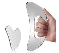 Akfldms For Lymphatic Drainage, Gua Sha Set in Stainless Steel-Cellulite Reduction, Muscle Recovery& Skin Care