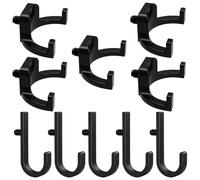 Akfldms for Organizing Tools, 10Pcs Storage Shed Tool Hooks- Shed Accessories Kit with J-Shape and U-Shape Hangers for Workshop