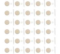 Akfldms For Plush Bear Doll Compatible 29.5mm Doll Joint Pin Joints 30 Set Wooden Accessories Fibreboard Disks DIY Making