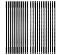 Akfldms for Wood Scroll-Saw Blades(28TPI, 10TPI)- 24 Pcs 5 Inch Plain End Replacement Blades for Scroll-Saw Machine