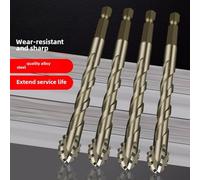 Akfldms Four-Flute Sawtooth Eccentric Drill Bit, Multifunction Drill Bit Set, High Hardness Skewed Head Eccentric Drill Bits