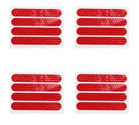 Akfldms Front Rear Wheel Cover Protective Shell Reflective Sticker for Max G30 Scooter Accessories 16PCS, Red