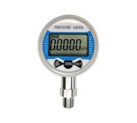 Akfldms G1/4 Thread Gas Water Oil Air Pressure Measurement Gauge 100mm 0-60Mpa LCD Display Readout