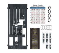 Akfldms Guitar Chord Trainer Chord Learning System for Beginners Guitar Playing Singing Aid Chord Tool Scale Assistant Black