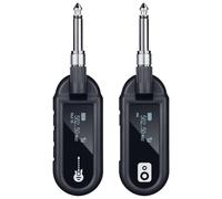 Akfldms Guitar Wireless Transmitter Receiver System UHF Rechargeable for Electric Guitar