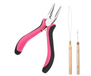 Akfldms Hair Extensions for Micro and Nano Ring Hairs Tool Kit, Includes 3-Hole for Micro Links for Installation or Removal