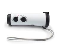 Akfldms Hand Crank Charger Olar Power Hand Crank Lights Battery Operated AM FM Weather White