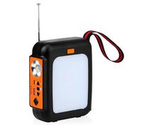 Akfldms Hand Crank Radio FM Weather Alert Radio 3 Way Hand Crank Solar 10000mAh Emergency Hand Crank Radio