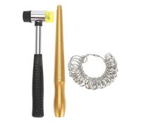 Akfldms Handle Hammers for Ring Mandrel Sizer Finger Measuring Stick for Jewelry Tool for Jewelry Making