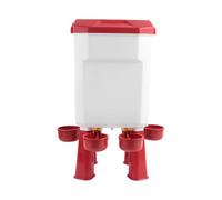 Akfldms Hanging Chicken Waterer Plastic Chicken Water Poultry Drinker Detachable Legs for Chicken Turkey Goose Duck Pigeon 7L
