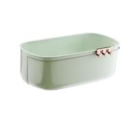 Akfldms Hanging Storage Box Punch-Free Storage Rack Drainage Storage Basket for Fruits and Vegetables Light Green