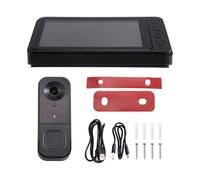 Akfldms HD IPS for Wireless Video Doorbell with Screen Low Power Consumption for Wireless Voice Intercom Full-Color Night Vision