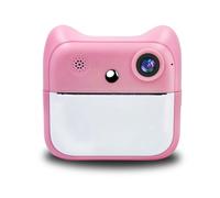 Akfldms HD MiniPrint Camera Children'S Print Camera Thermal Print Digital Camera Digital Camera Suitable for Girl Boy Children,A