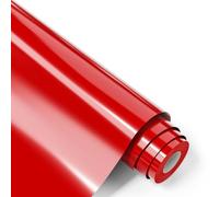Akfldms Heat Transfer Vinyl Iron-on Vinyl Roll for T-Shirts, Htv Vinyl Easy Install Easy to Use Red