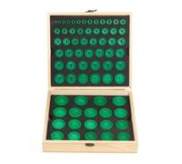 Akfldms Heavy Duty 68PCS Watch Press Dies Set Round Deep Curved Watch Crystal Watch Back Pressing Tools for Watchmakers