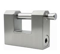 Akfldms Heavy-Duty Outdoor Padlock - Weatherproof Stainless Steel, Keyed Security Lock for Shed, Gate & Bike