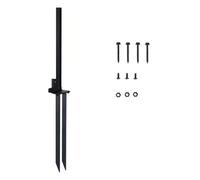 Akfldms Heavy Duty Steel Fence Post Repair Kit-Anchor Brackets& Ground Spikes for Fixing Tilted/Broken Wooden Fences