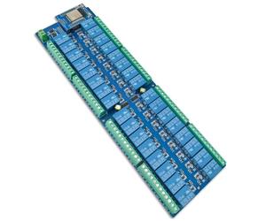 Akfldms High-Performance 32-Channel WiFi Bluetooth Relay Module Using -WROOM on DC Power Supply