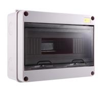 Akfldms HT-12 Way IP65 Mcb Breaker Box Distribution Protection Box ABS Power Electronic Din Rail Enclosure for Circuit Breaker