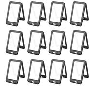 Akfldms ID Badge Holder with Double-Sided Vertical ID Card Holder ID Card Case Protector for, Meeting, 12PCS Black