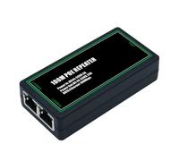 Akfldms IEEE802.3af/At 2 Port Meter for POE Extender 100Mbps for NVR IP Camera AP IP VOICE Extend Coverage Up to 100m