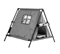 Akfldms Insulated Waterproof Outdoor Cat House Winter Triangular Stray Cat Shelter for Patio Balcony Backyard Garden Park A