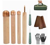 Akfldms Knapping Kit- 9 Pcs Tools for Pros& Beginners, Crafting Obsidian Stone and Crystal