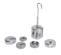 Akfldms Laboratory Slotted Mass Kit, Slotted Weights, Easy to Use Portable Chrome Steel High for Classroom