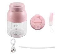 Akfldms Large Capacity Juicer Cup for Making Milkshakes and Smoothies Portable Cordless Juicer with Straw Ton for Crushing Ice